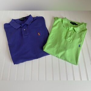 Polo Ralph Lauren Cotton Polo Shirt Men Lot Of 2 Large. 858